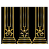 Glitz and Glam Roaring 20s Black and Gold Insta Theme Backdrop - 1.22 Metres x 9.14 Metres
