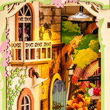Rolife Floral Corner DIY Book Nook Shelf Insert Kit