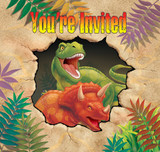 Dino Blast Dinosaur Invitations with Envelopes - 8 Pack Dino Blast Dinosaur Invitations with Envelopes - 8 Pack
