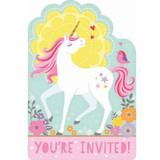 Magical Unicorn Invitations - 8 Pack