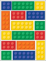 Lego Inspired Block Party Sticker Sheets - 4 Sheets Lego Inspired Block Party Sticker Sheets - 4 Sheets
