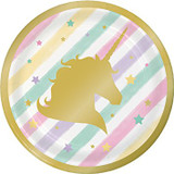 Unicorn Sparkle 17.4cm Lunch Plates - 8 Pack Unicorn Sparkle 17.4cm Lunch Plates - 8 Pack