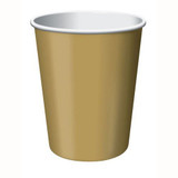 Glittering Gold Paper Cups - 24 Pack