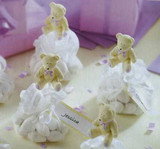 Bear Bomboniere Favour Making Kit with Tulle & Ribbon - 6 Pack Bear Bomboniere Favour Making Kit with Tulle & Ribbon - 6 Pack