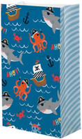 Ships Ahoy Pirate Paper Party Bags - 8 Pack