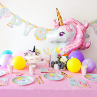 Magical Unicorn Hanging Swirl Decorations - 12 Pack