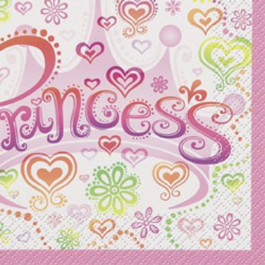 Princess Diva Luncheon Napkins - 16 Pack