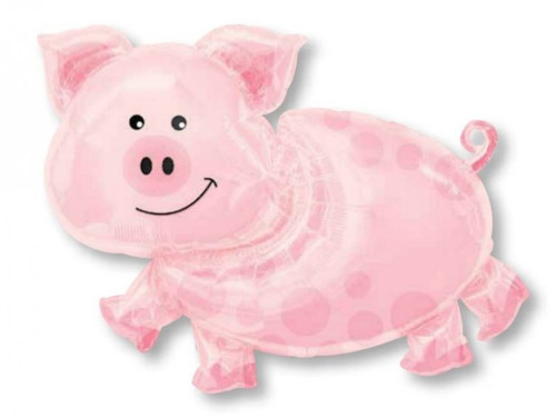 Pig Supershape Foil Balloon - 89cm