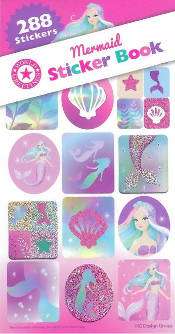 Mermaid Sticker Book -12 Sheets