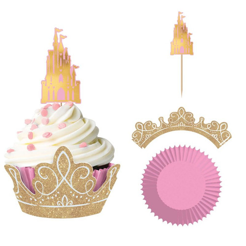 Disney Princess Once Upon a Time Cupcake Kit - 24 Pack