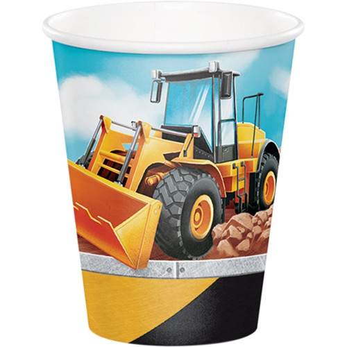 Big Dig Construction Paper Cups - 8 Pack