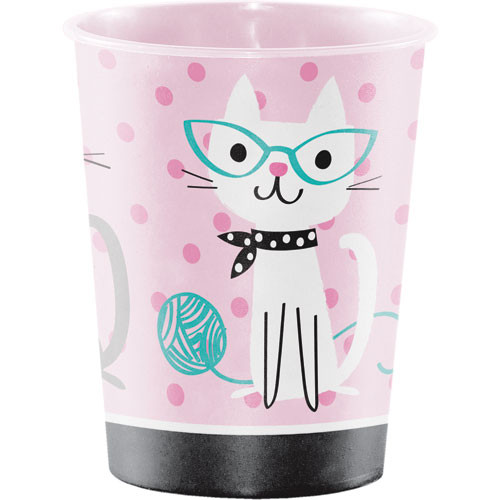 Purrfect Kitty Cat Party Plastic Favour Cup