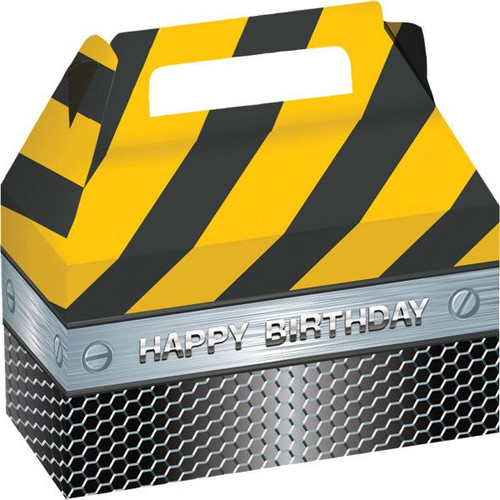 Construction Birthday Zone Treat Boxes - 2 Pack