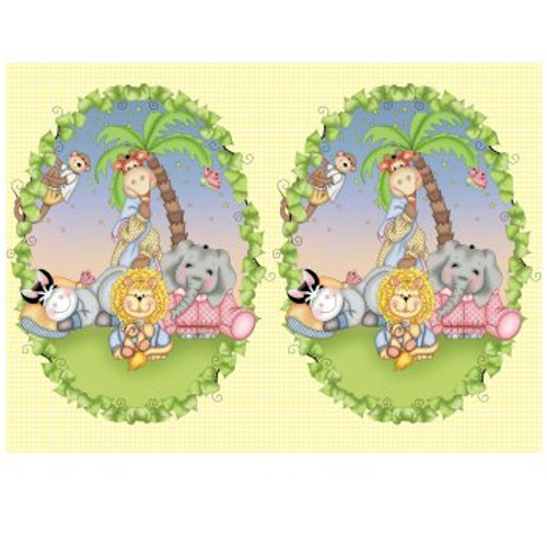Baby Animal Bazooples Plastic Tablecover - 137.2 cm x 274.3 cm