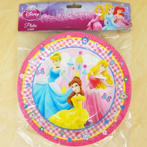 Disney Princess Plates - 8 Pack