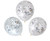 Iridescent and Silver Foil 30cm Confetti Balloons - 3 Pack