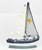 Fishing Boat with Shells, Starfish & Anchor - 15cm x 21.5cm