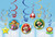 Super Mario Brothers Hanging Swirl Decorations