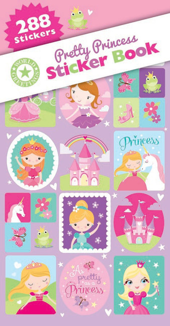 Pretty Princess Sticker Book - 12 Sheets