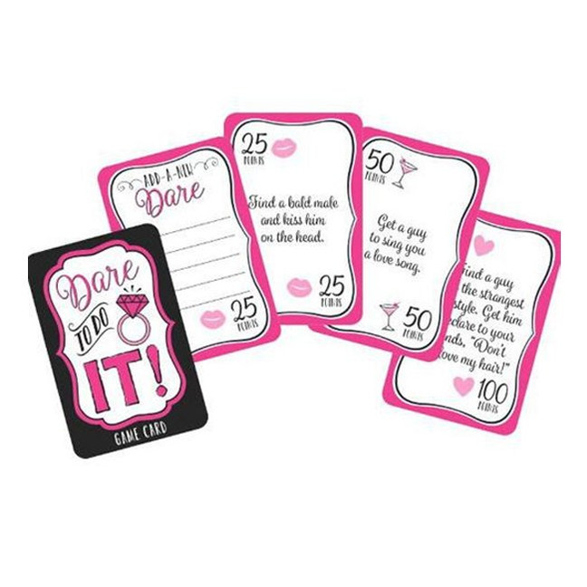 Team Bride Hen's Night Truth or Dare to Do It Activity Cards