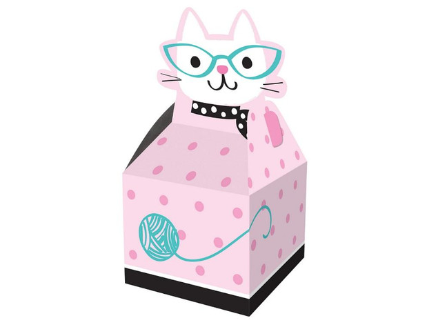 Purrfect Kitty Cat Favour Boxes - Pack of 8