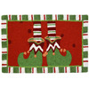 Santa's Elves Slippers Christmas Rug Holiday Rug 20 x 30 Jellybean Accent Rug