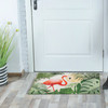 Havana Flamingo Olivia's Home Accent Rug with Monstera Vegetation  22" x 32"