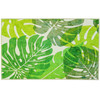 Monstera Palms Homefires Accent Area Rug with Leaves  - Multiple Sizes