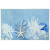 Starfish and White Coral Homefires Coastal Accent Area Rug  - Multiple Sizes