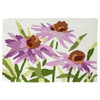 Violet Daisy Garden Jellybean Accent Floral Rug with Flowers 20" x 30"