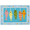 Jellybean Line Caught 20"x30" Washable Accent Rug
