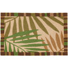 Jellybean Tropical Leaves  20"x30" Washable Accent Rug