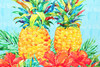 Kona Pineapple & Hibiscus Olivia's Home Accent Washable Rug 22" x 32"