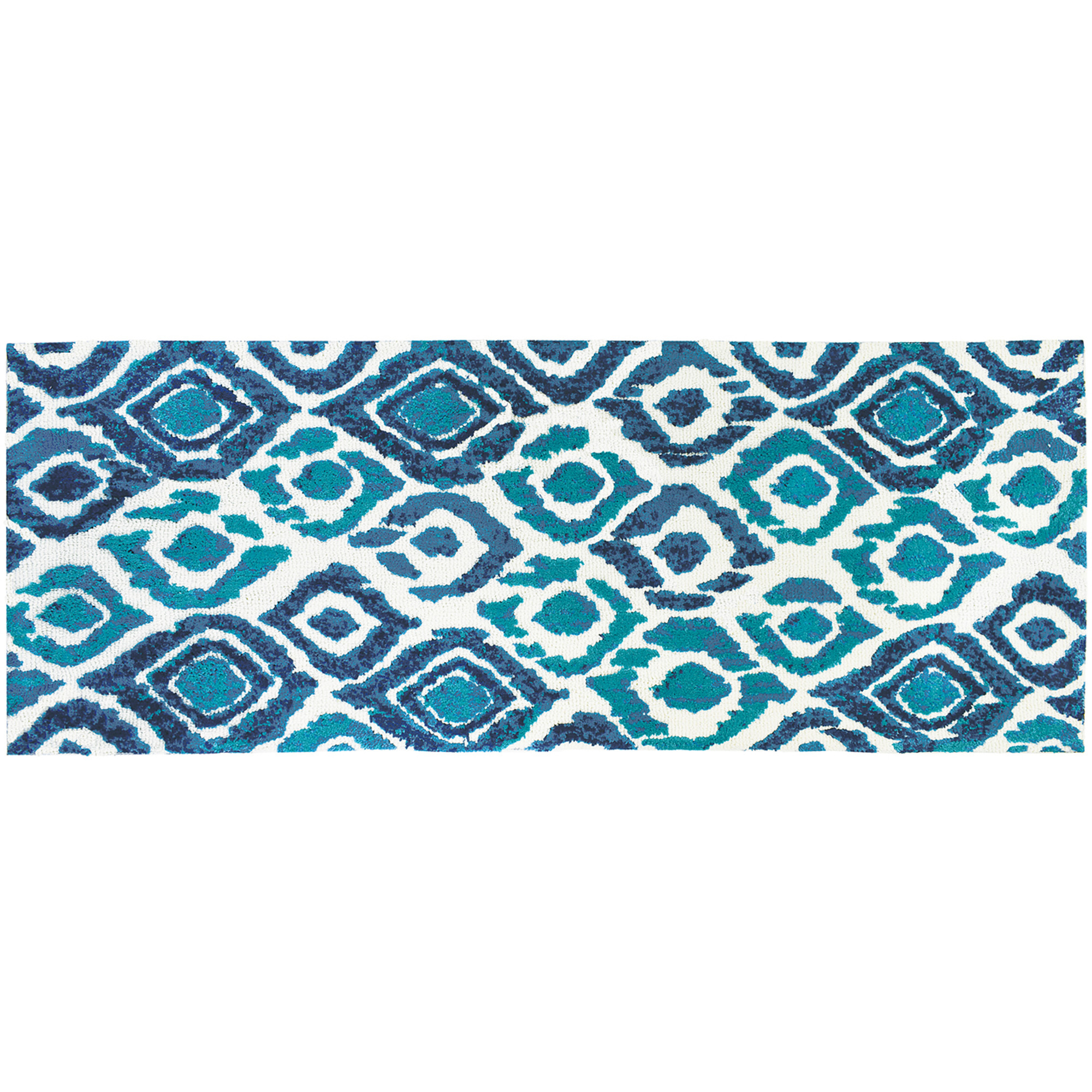 Blue and Green Ikat Simple Spaces