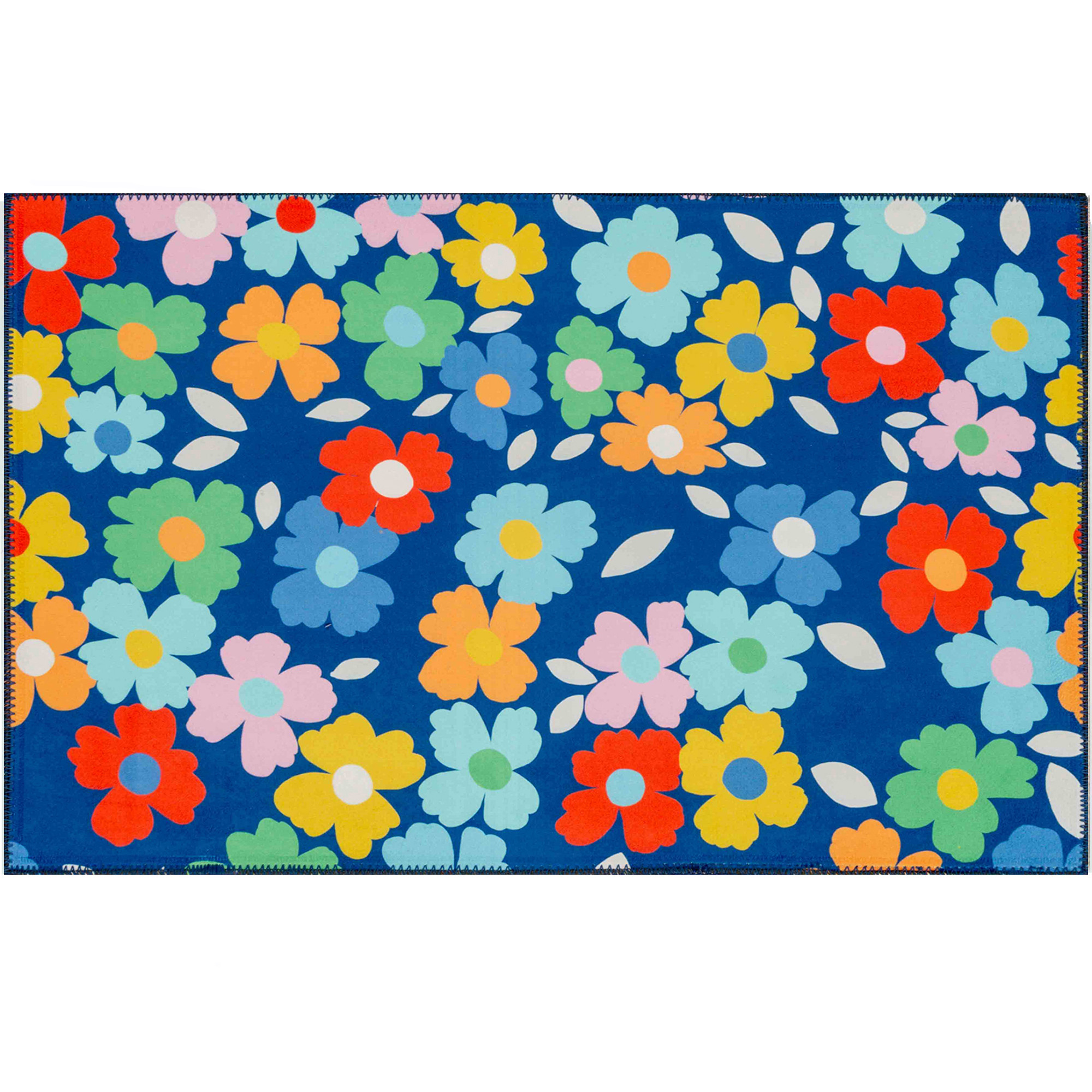 Fun Flowers Olivia's Home Accent Rug with Flowers Floral Rug 22" x 32"
