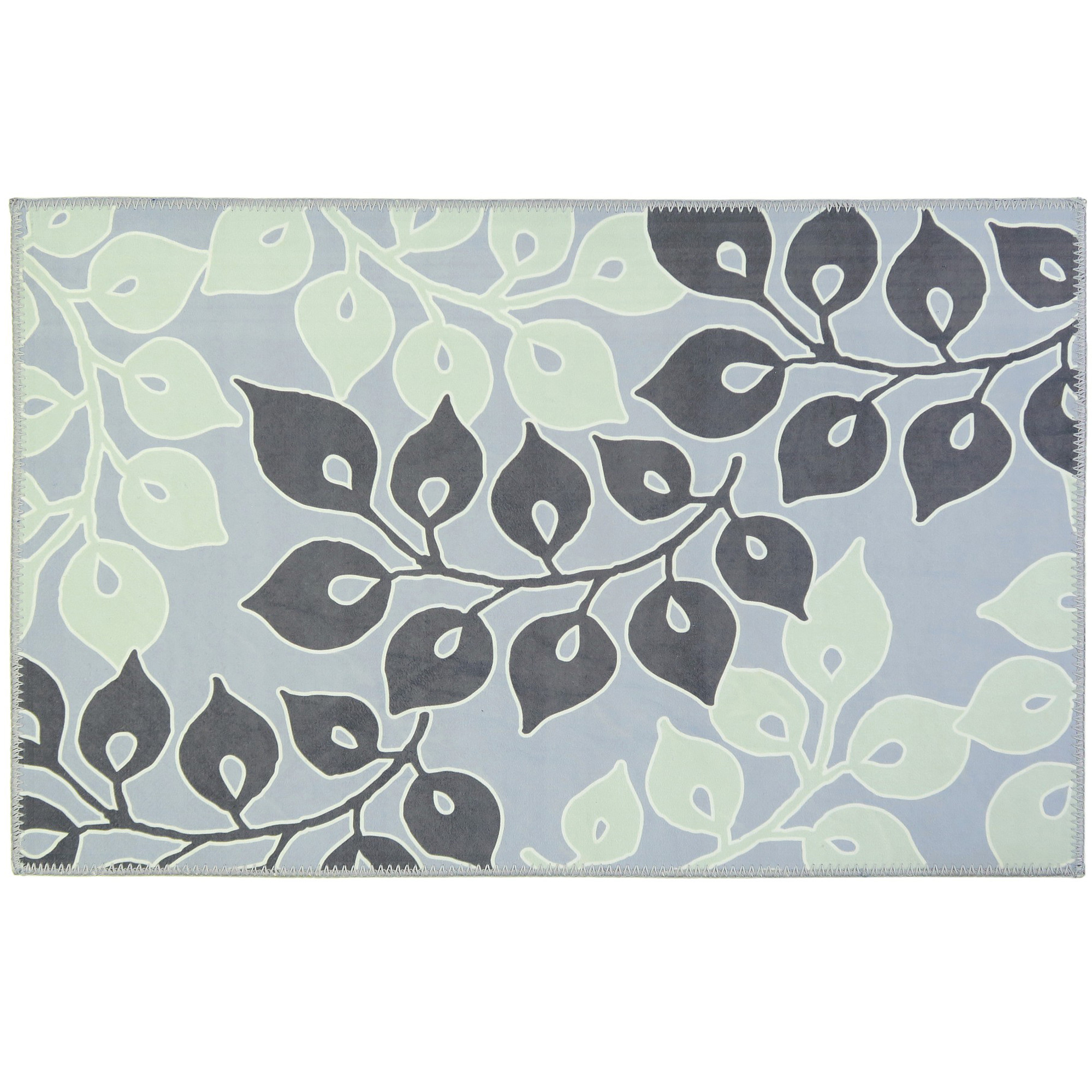 Serenity Garden Homefires Accent Area Rug w/ Leaves  - Multiple Sizes