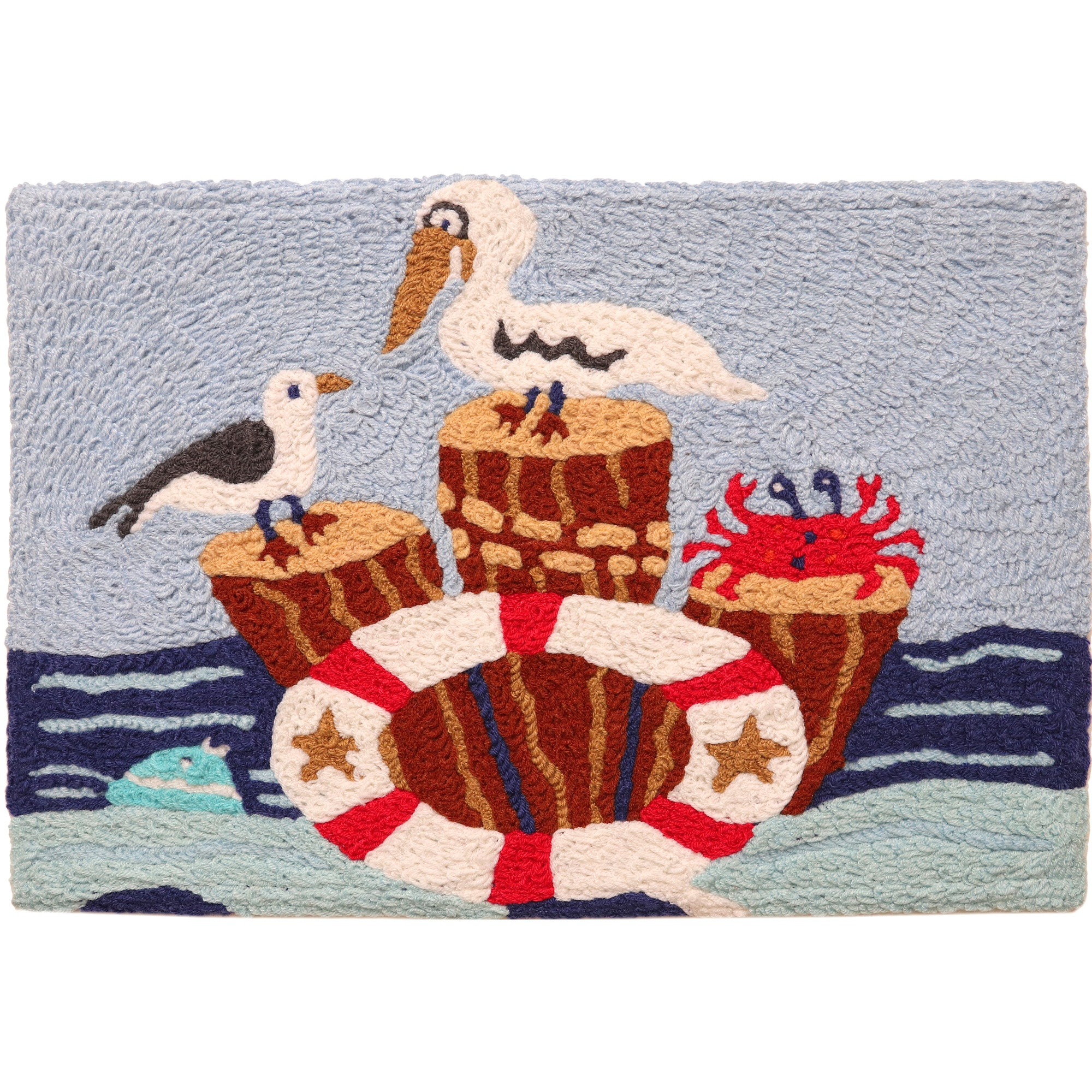 Jellybean Sea Patrol 20"x30" Washable Accent Rug