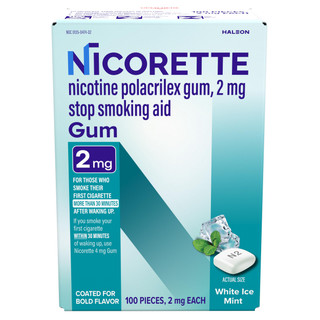 2mg Nicotine Gum White Ice Mint (100 Ct)