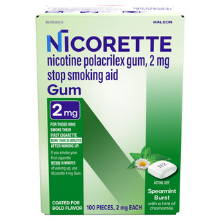 2mg Nicotine Gum Spearmint Burst (100 Ct)