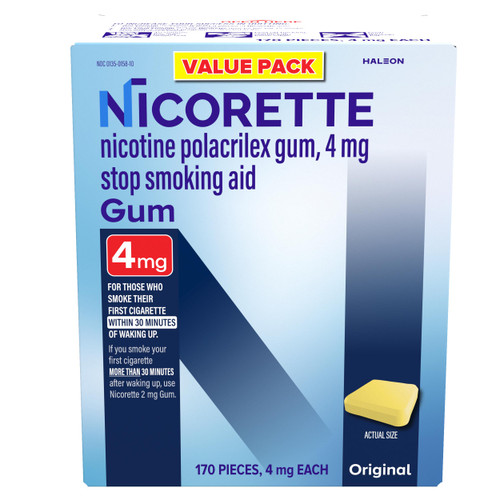 4mg Nicotine Gum Original (170 Ct)