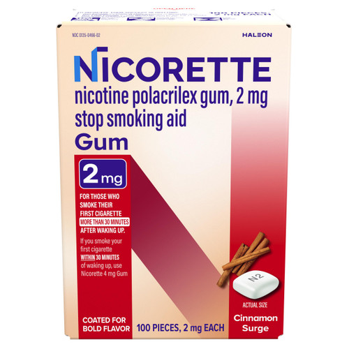 2mg Nicotine Gum Cinnamon Surge (100 Ct)