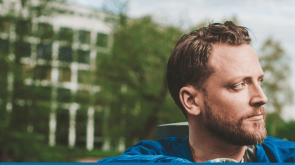 Man Daydreaming Quit Smoking