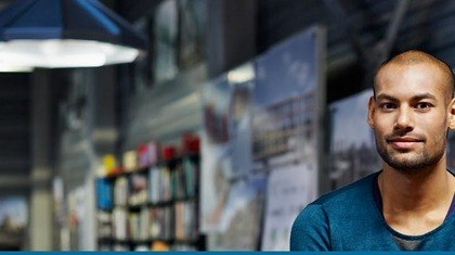 Man Storefront Quit Smoking