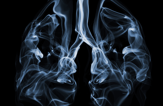 Lung shaped smoke