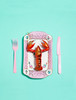 Ornament Glass Lobster H14cm