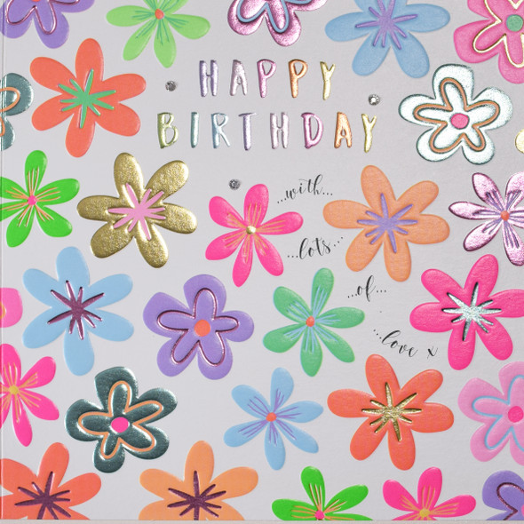 HB- Flowers (Embossed with Gems)