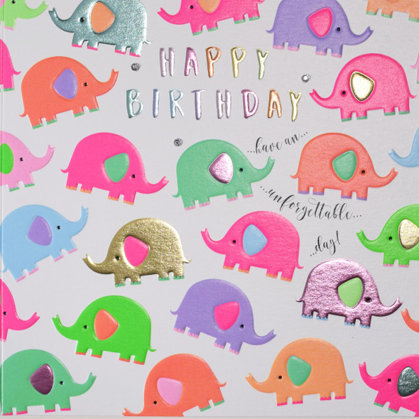 HB- Elephants (Embossed with Gems)