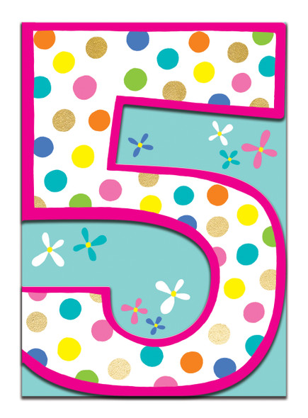 HB- 5th Spots Flowers (Die-cut)