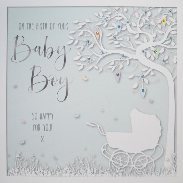 Flitter Crystals NB- Baby Boy (SQ 22cm)