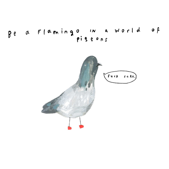 HB- Flamingo in a World of Pigeons